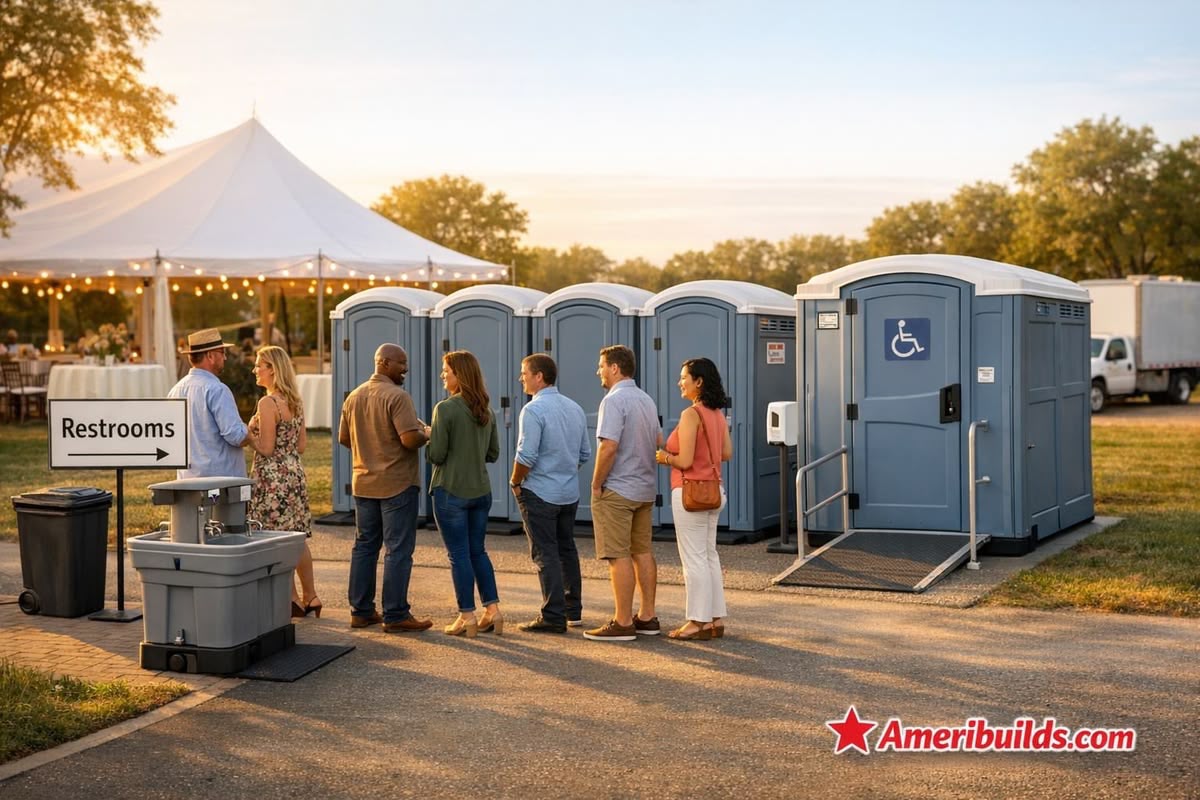 Portable restroom cabin 8