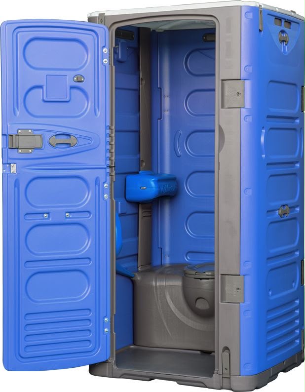 Portable restroom cabin 10